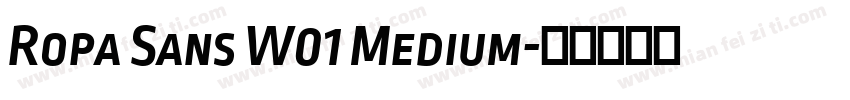 Ropa Sans W01 Medium字体转换